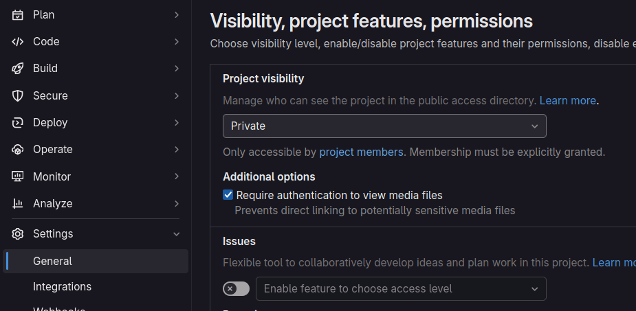 activer les tickets GitLab