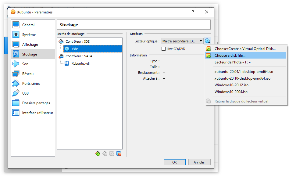 Configure VirtualBox virtual machine for Xubuntu