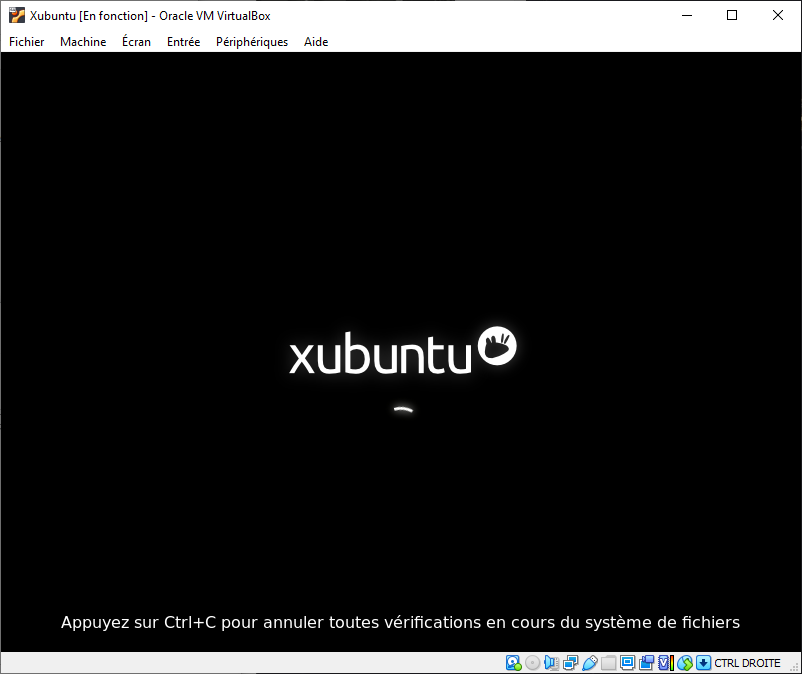 VirtualBox installation Xubuntu